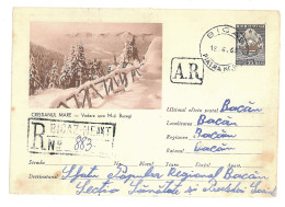 IP 62 - 02m-a Winter In The Mountain, Romania - Registered Stationery - Used - 1962 - Nature