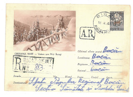 IP 62 - 02m-a Winter In The Mountain, Romania - Registered Stationery - Used - 1962 - Natuur