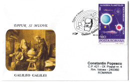 COV 43 - 892 Galileo GALILEI, Romania - Cover - Used - 2009 - Astrologie