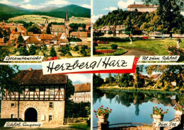 72888514 Herzberg Harz Gesamtansicht Schloss Eingang Jues See Herzberg Am Harz - Herzberg