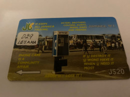 16:126 - Jamaica 12JAMA ( Sticker On Card ) ( More Used ) - Jamaica