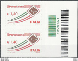 2009 Italia Lettera € 1,40+codice A Barre MNH Unif. 3155cb - Autres & Non Classés