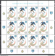 2007 Italia - Repubblica , Minifoglio Inter Campione  , Catalogo Sassone N° 19 - Feuilles Complètes