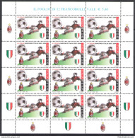 2004 Italia - Repubblica , Minifoglio Milan Campione  , Catalogo Sassone N° 15 - Full Sheets
