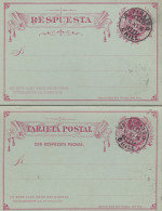 1896: Post Card With Response Card Valparaiso - Chile