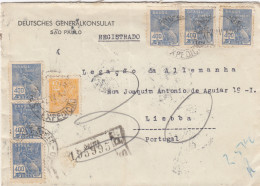 1940: Deutsches Generalkonsulat Sao Paolo, Registered To Lisboa - Otros & Sin Clasificación