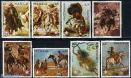 Paraguay 1976 200 Years US Independence 8v, Mint NH, History - Nature - US Bicentenary - Horses - Art - Paintings - Paraguay