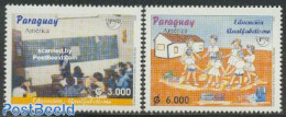 Paraguay 2002 UPAEP 2v, Mint NH, Science - Education - U.P.A.E. - Paraguay