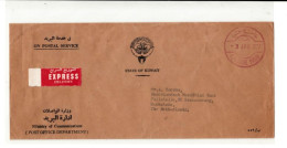Kuwait / Express Mail / Postage Paid Marks / Holland - Kuwait