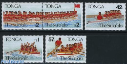 Tonga 1991 Rowing Regatta 5v (3v+[:]), Mint NH, Sport - Transport - Kayaks & Rowing - Sport (other And Mixed) - Ships .. - Rowing