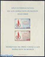 Chile 1970 Human Rights Imperforated Sheet, Mint NH, History - Human Rights - United Nations - Chile