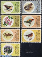 Grenada Grenadines 1976 Flora & Fauna 7v, Mint NH, Nature - Animals (others & Mixed) - Birds - Frogs & Toads - Insects.. - Grenada (1974-...)