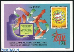 Italy 1998 Italia 98, Postal Day S/s, Mint NH, Post - Autres & Non Classés
