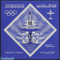 Jordan 1965 McDivitt/White Flight S/s, Mint NH, Sport - Transport - Olympic Games - Space Exploration - Jordanië