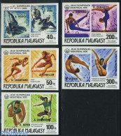 Madagascar 1976 Olympic Winners 5v Imperforated, Mint NH, Sport - Kayaks & Rowing - Olympic Games - Swimming - Rowing