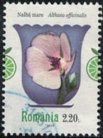 Roumanie 2023 Oblitéré Used Althaea Officinalis Guimauve Officinale Y&T RO 6960 SU - Used Stamps