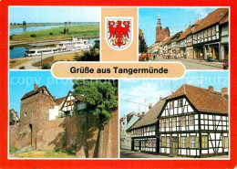 72884644 Tangermuende HOG Stoertebeker Stephanskirche Stadtmauer Steigbergturm F - Tangermuende