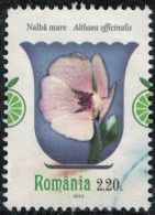 Roumanie 2023 Oblitéré Used Althaea Officinalis Guimauve Officinale Y&T RO 6960 SU - Gebruikt