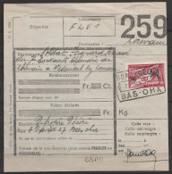 Bordereau De Colis Pour Soldat à WESEMAEL-lez-LOUVAIN Càd Rect. [NORD BELGE/23 MAR 1940/ BAS-OHA] - Autres & Non Classés