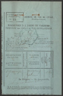 Chemin De Fer - Reçu "Transport Des Fonds Et Valeurs" Càd Hexagon. "CHIMAY/1890" - Other & Unclassified