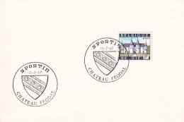 1967 SPONTIN CHATEAU FEODAL - Storia Postale