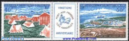 French Antarctic Territory 1971 Port Aux Francais 2v+tab [:T:], Mint NH, Science - Transport - The Arctic & Antarctica.. - Ungebraucht