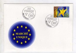 Enveloppe 1er Jour LUXEMBOURG Oblitération 1000 LUXEMBOURG 05/10/1992 - FDC