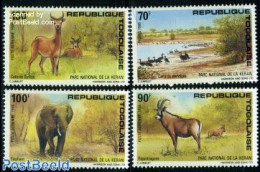 Togo 1986 Keran Park 4v, Mint NH, Nature - Animals (others & Mixed) - Birds - Elephants - National Parks - Geese - Natuur