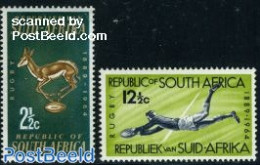 South Africa 1964 Rugby 2v, Mint NH, Sport - Rugby - Sport (other And Mixed) - Unused Stamps