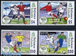 Solomon Islands 2006 World Cup Football Germany 4v, Mint NH - Solomon Islands (1978-...)