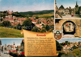 72884136 Kronach Oberfranken Panorama Teilansichten Kronach - Kronach