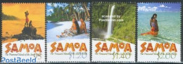Samoa 2002 Tourism 4v, Mint NH, Nature - Various - Water, Dams & Falls - Tourism - Samoa