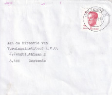 ROI BAUDOUIN CACHET OOSTENDE 1988 - Cartas & Documentos
