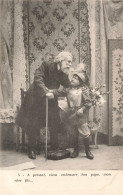 ENFANTS - Un Enfant Et Son Grand Père - Le Petit Fils Du Général - Carte Postale Ancienne - Ritratti