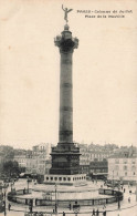 FRANCE - Paris - Vue Générale - Colonne De Juillet - Place De La Bastille - Animé - Carte Postale Ancienne - Places, Squares
