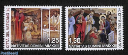 Vatican 2023 Christmas 2v, Mint NH, Religion - Christmas - Nuovi