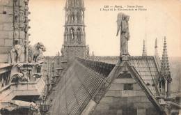 FRANCE - Paris - Notre Dame - L'Ange De La Résurrection Et Flèche - Carte Postale Ancienne - Notre-Dame De Paris