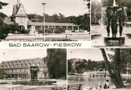 72882034 Pieskow Bad Saarow Bahnhof Brunnen Johannes Becher Platz Schwanenwiese  - Bad Saarow