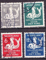 1929 Kinderzegels Gestempelde Serie NVPH 225 / 228 - Oblitérés