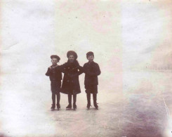 Photo Originale - Suisse - THALGUT - GERZENSEE - 1904 - Pas De Danse Des Enfants Sur Le Lac Gelé - Luoghi