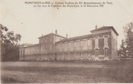 Rare Vue De Côté (52) MONTIGNY-LE-ROI. Colonie Scolaire Du XI° Arrt Paris (reçut Le Président Des U.SA. Le 20/12/1918) - Montigny Le Roi