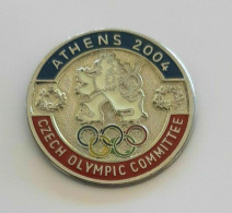 @ Athens 2004 Olympic Games - Czech Republic Dated NOC Pin - Jeux Olympiques