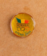 @ Athens 2004 Olympic Games - Romania Dated NOC Pin - Jeux Olympiques