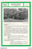 Train Tramway Tram 40 Labouheyre Chemin De Fer Touristique Des Landes De Gascogne Fiche Descriptive & Plan Au Dos - Europa