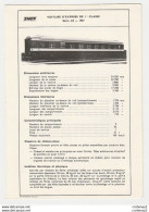 Train SNCF Fiche Descriptive Wagon Voiture Express 1ère Classe Série A9 De Dietrich De 1967 Plan Photos Au Dos - Materiale E Accessori