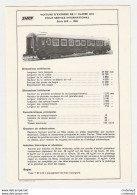 Train SNCF Fiche Descriptive Wagon Voiture Express 2ème Classe Série B10 De Dietrich De 1965 Plan Photos Au Dos - Supplies And Equipment