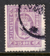 Denmark - Scott #O23 - Used - Very Lt. Crease LL - SCV $37 - Dienstzegels