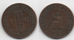 + INDOCHINE     + 1 CENTIME 1889 + - Indochina Francesa