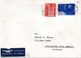 75206 - Schweiz - 1965 - 50Rp Nationalausstellung MiF A LpBf GENEVE - ... -> JERUSALEM (Jordanien) - Covers & Documents