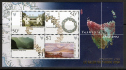 Australia 2004 Tasmania 200 Years Minisheet MNH Overprinted Le Salon Du Timbre 2004 - Nuevos